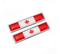 Autocollants chromés de Drapeau de Pare-Chocs, Drapeau National en métal Voiture du Canada, Autocollants d'emblème Tricolore, Graphiques 2 pièces pour Un Usage Quotidien à Domicile