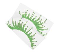 Autocollants Cils pour Phares de Voiture, PVC Réfléchissant Vert Clair
