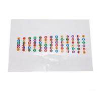 Autocollants colorés pour manche de guitare pour améliorer la compréhension des échelles et des structures d'accords (transparents)