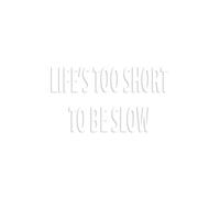 Autocollants Compatible Avec Avecde Logo De Vélo Life's Too Short To Be Slow