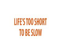 Autocollants Compatible Avec Avecde Logo De Vélo Life's Too Short To Be Slow