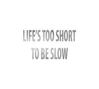 Autocollants Compatible Avec Avecde Logo De Vélo Life's Too Short To Be Slow