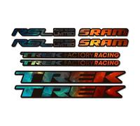 Autocollants Compatible Avec De Cadre De Vélo Trek Factory Racing Rsl Sram Galaxy