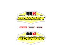 Autocollants Compatible Avec De Fourche De Vélo Marzocchi Bomber 66 Rc3 Titanium 26