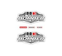 Autocollants Compatible Avec De Fourche De Vélo Marzocchi Bomber 66 Rc3 Titanium 26