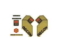 Autocollants Compatible Avec De Fourche De Vélo Rock Shox Recon Silver Tk 26