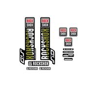 Autocollants compatible avec de fourche de vélo Rock Shox Sid 2019 blanc 29''