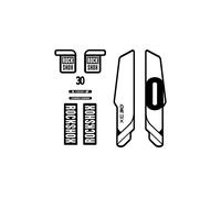 Autocollants Compatible Avec De Fourche De Vélo Rock Shox Xc30 Blanco 29