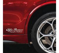 Autocollants compatibles avec Alfa Romeo Giulietta Mito, fierté italienne pour flanquée jupe autocollante (argent)