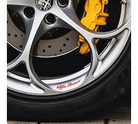 Autocollants compatibles avec Alfa Romeo Giulietta Mito pour jantes en alliage ou jantes autocollantes (rouge)