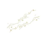 Autocollants compatibles avec Vivaro ABC Car Graphics Decor Decal Camper Vinyl Auto Tuning Accessoires(Gold)