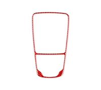 Autocollants Console Centrale Voiture Pour A3 Pour S3 Pour RS3 Pour 8V 2013-2019 Panneau Changement Central Bande Garniture Bordure Autocollant Décoratif Intérieur Voiture(RED)