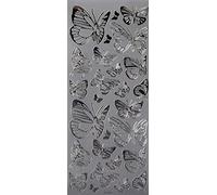Autocollants Contour Papillon d'Anita, Argent