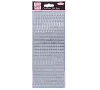 Autocollants Contour Petites Lettres D'anita, Argent