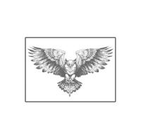Autocollants Corporels Patch De Tatouage D'ange Imperméable 1 À 2 Semaines