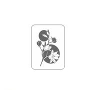 Autocollants Corporels Patch De Tatouage De Conception De Branche De Fleur Minimaliste Noir Blanc Et Gris 1-2 Semaines Imperméable Durable