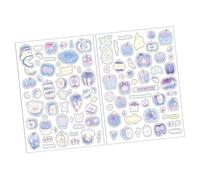 Autocollants créatifs pour scrapbooking avec motif de fruits pour journaux intimes et collages avec des matériaux PET durables pour le bricolage et le scrapbooking