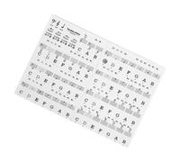 Autocollants d ' apprentissage de la musique transparents, outil de formation réutilisable avec notation du personnel, adaptés pianos électroniques 88 61 54 touches, autocollants pour clavier