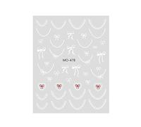Autocollants d ' art d ' ongles de nœud papillon de lignes 3D, MO478 | Bowknot Lines Nails Art Designs, Décorations d ' ongles, Conseils français, Accessoires de manucure, Décalcomanies 3D