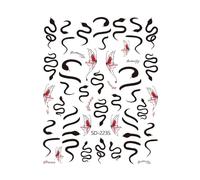 Autocollants D’art D’ongles De Serpent - Décalcomanies D’ongles Gothiques Punk En Relief - Décalcomanies De Serpents| Art Des De Serpent Texturés Réalistes | Autocollants Rétro En