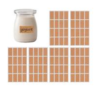 Autocollants d’étiquettes amovibles en liège Étiquettes de tableau amovibles imperméables autocollants autocollants en bois vierges Étiquettes alimentaires Nom Étiquettes cadeaux Étiquettes pour c