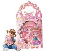 Autocollants d"habillage de princesse, livres d"autocollants pour filles,Livre d"activités à la mode Autocollants d"habillage de princesse - Livre d"autocollants Tapis adhésif imperméable pour