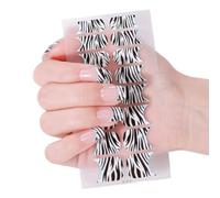 Autocollants d ’ ongles de la Saint-Valentin Heart Kiss Nails Wraps Full Wraps Bandes de vernis Autocollants auto-adhésifs Femmes Valentine Art Stickers