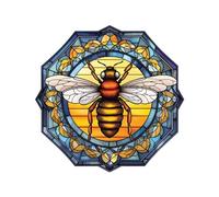 Autocollants d'abeilles pour - Autocollant en verre statique,Autocollants de fenêtre anti-collision, empêchent les ou les animaux de compagnie de frapper sur les portes fenêtres, autocollant animal