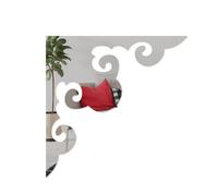 Autocollants D'angle Miroir Auto-Adhésifs Imperméables, 4 Pièces, 18styles, Décoration De Papier Peint Acrylique Pour Porte De Garde-Robe, Salon