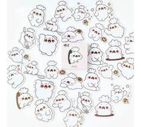Autocollants D'animaux De Compagnie Blanc Cook, Ensemble De Papeterie Décorative, Étiquette Autocollante Pour Scrapbooking, Pour Album Journal Intime, Bricolage