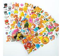 Autocollants D'animaux De Dessin Animé Pour Enfants, 8 Autocollants Différents, Jouets De Bricolage, Autocollants À Bulles Gonflables 3d, Cadeau Pour Enfants, Imperméable