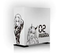 Autocollants Darling in The Franxxx pour ordinateur, décoration de cas d'ordinateur en anime, autocollants de dessin animé classique 02/Zero Two pour ordinateur
