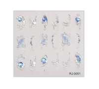 Autocollants D'art 'ongle En Relief 5D Décalcomanies De Conception Diamant Autocollants Conception Auto-adhésifs Pour Décorations Artistiques Décalcomanies 'ongles En Diamant