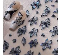 Autocollants d'art pour ongles avec ailes de papillon exquis - Décorations auto-adhésives et sans parfum pour les mains et les pieds avec des designs élégants et une application facile, parfaits pour