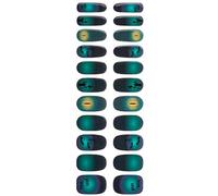 Autocollants d'art pour ongles d'Halloween - Film complet pour ongles semi-durci - Bandes de vernis à ongles - Décoration d'art des ongles