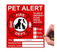 Autocollants D'avertissement Pour Animaux De Compagnie - Pet Intro Scheder | Enregistrer Mes Animaux De Compagnie En Cas D'autocollants D'urgence, À L'intérieur De La Fenêtre Statique Adhérente
