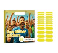 Autocollants de baseball réutilisables pour décoration de jour de match, autocollants étincelants pour activités en classe et art mural sur le thème du sport