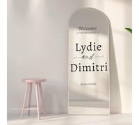 Autocollants De Bienvenue Personnalisés | Panneau De Bienvenue De Mariage Personnalisable - For Miroir, Acrylique, Carton - Autocollant Miroir De Mariage - For Le Mariage De - Réception - Cérémonie(70