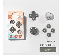 Autocollants De Bouton En Silicone Switch Lite, Capuchon À Bascule Switch Lite, Capuchon De Touche À Direction Croisée Accessoires Compatibles-Ensemble De Boutons En Silicone Légers - Gris Sésame