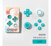 Autocollants De Bouton En Silicone Switch Lite, Capuchon À Bascule Switch Lite, Capuchon De Touche À Direction Croisée Accessoires Compatibles-Ensemble De Boutons En Silicone Lite - Bleu Lite