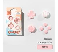 Autocollants De Bouton En Silicone Switch Lite, Capuchon À Bascule Switch Lite, Capuchon De Touche À Direction Croisée Accessoires Compatibles-Ensemble De Boutons En Silicone Lite - Rose