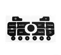 Autocollants de bouton radio pour 308 - Autocollant de réparation de bouton d'écran de navigation pour la restauration du tableau de bord