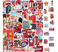 Autocollants De Bus De Londres 2 X 50 Pièces, Bus Rouge London Autocollants, Voyage Londres En Vinyle, pour Auto, Ordinateur, Portable, Skateboard, Vélo Moped Moto pour Adultes Enfants