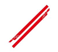Autocollants de carrosserie de voiture Pour VW POLO GOLF GTI R LINE R WRC TSI,Autocollants graphiques en vinyle pour jupes latérales de voiture,accessoires,C-Red