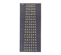Autocollants de Carte de Notes de Manche de Guitare électrique, échelles D'accords de Manche de Guitare en Bois, Autocollant pour Joueurs de Guitare