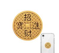 Autocollants de cas de téléphone portable, autocollants de téléphone portable,Autocollants de téléphone pour téléphone chanceux - Autocollants de modèle bouddhiste Feng Shui pour téléphones chinois