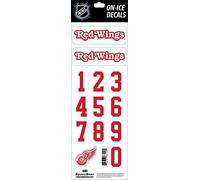 Autocollants de casque NHL Star Sport Team Detroit Red Wings sombre Casque