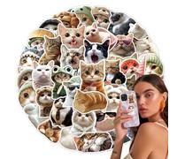 Autocollants De Chat - Decques De Chaton Graffitis De 1,8-2,76 Pouces | Favors Décoratifs Décoratifs Imperméables | Animaux De Compagnie Esthétique Imperméables Pour Adolescents Adultes Garçon