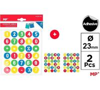 Autocollants de chiffres 2 feuilles