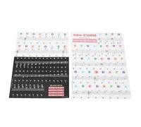 Autocollants de clavier de piano Design durable facile à lire les autocollants d'apprentissage musical pour débutant